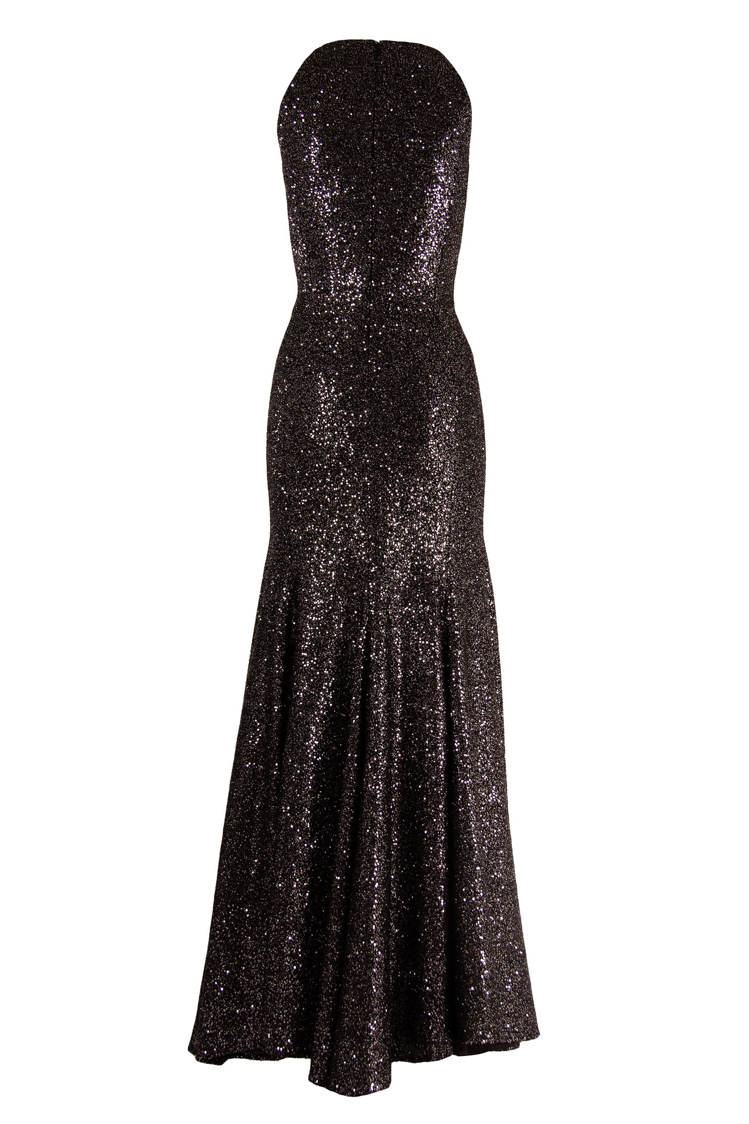 SEQUIN V-NECK GOWN