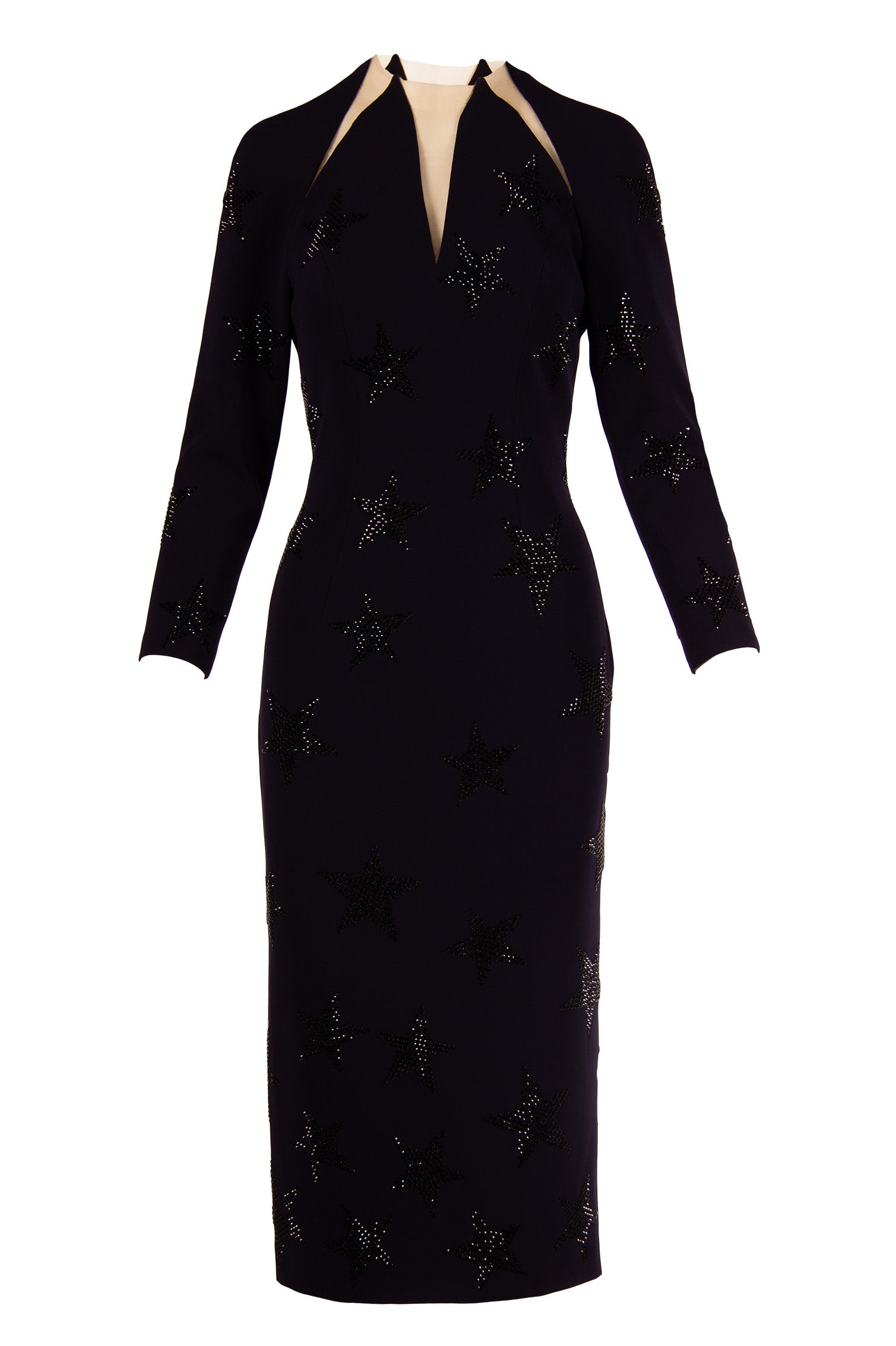 STAR NECK COCKTAIL DRESS