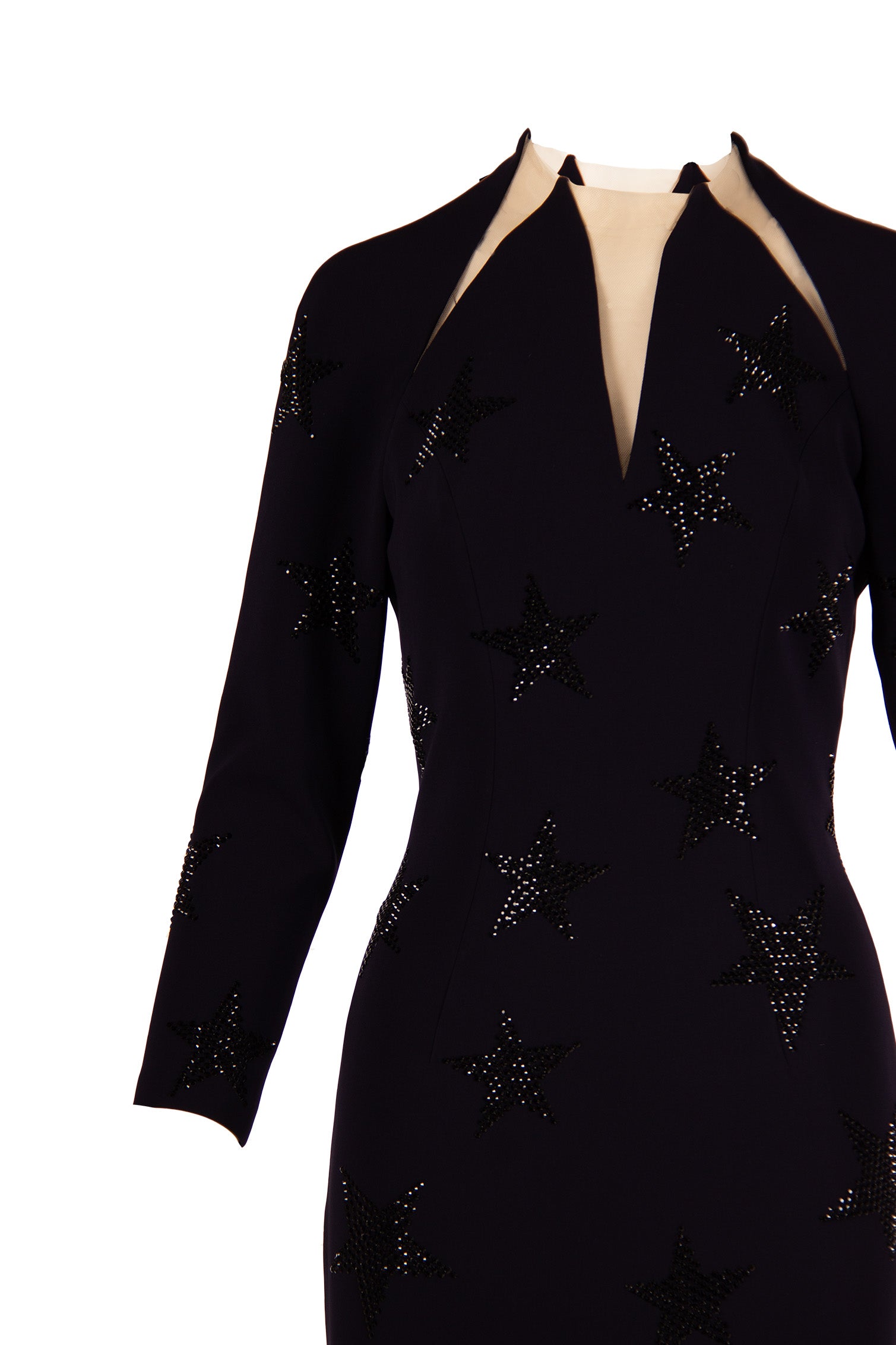 STAR NECK COCKTAIL DRESS