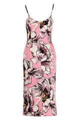 PINK FLORAL LIGHT SCOOP DRESS