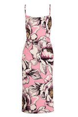 PINK FLORAL LIGHT SCOOP DRESS