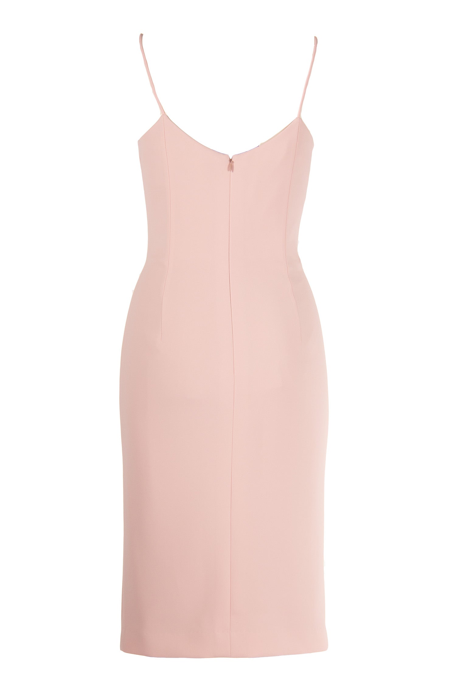 COWL DRAPE, SPAGHETTI STRAP DRESS