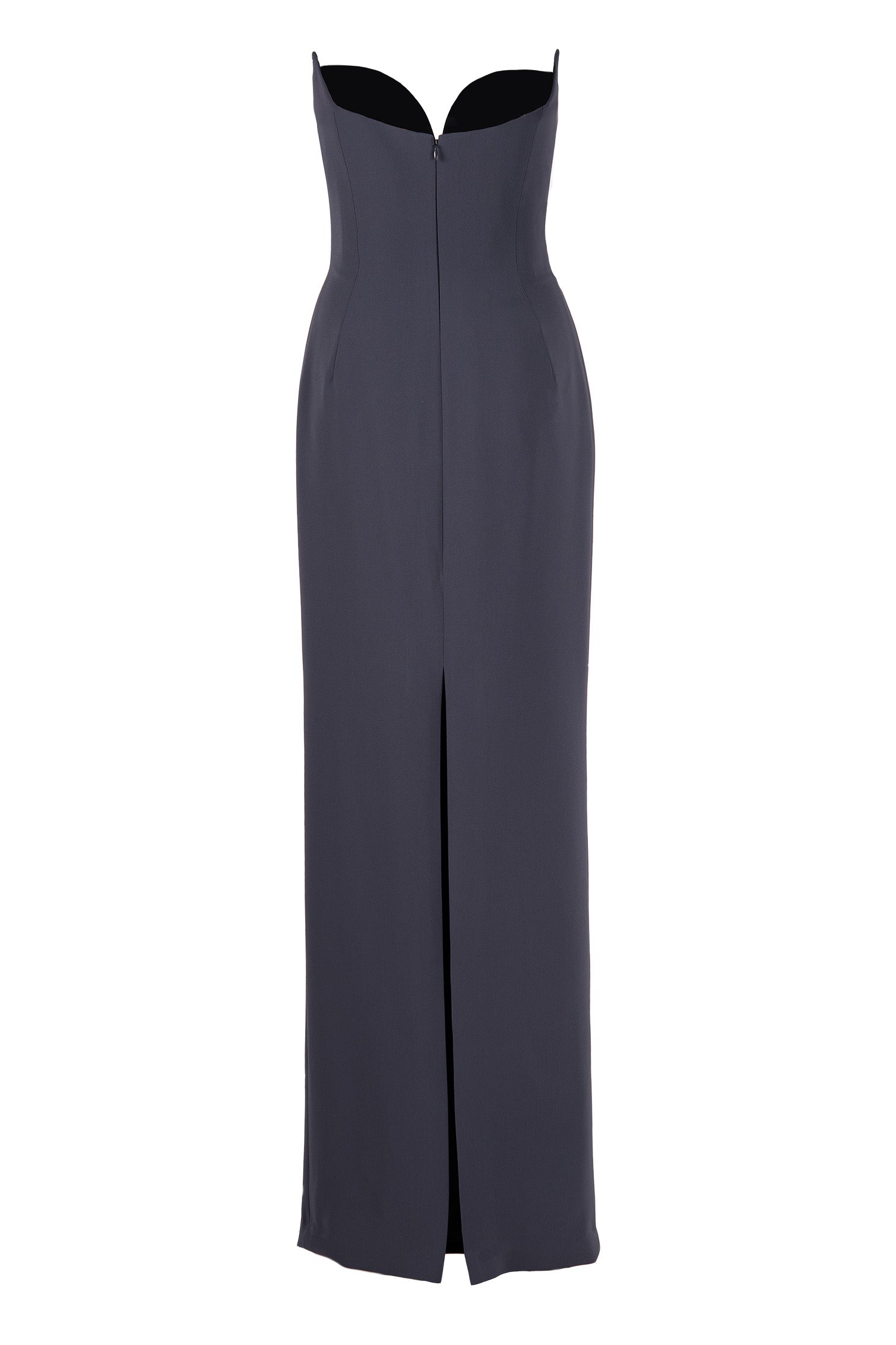 CREPE SWEETHEART GOWN WITH CRYSTAL DETAIL