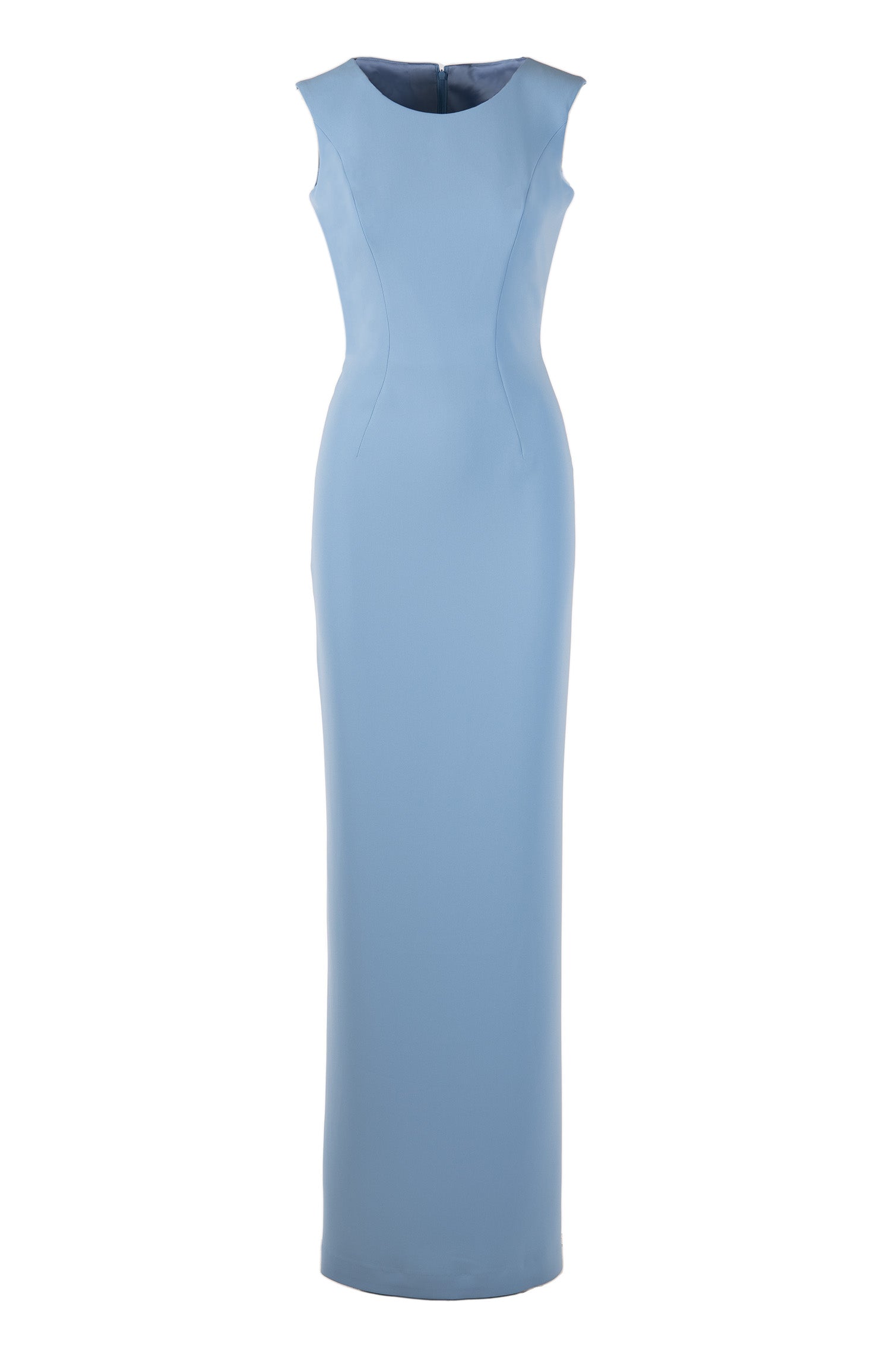 CREPE GOWN WITH CAPELET