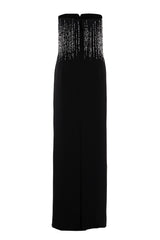 BEADED TASSEL FOLDOVER GOWN