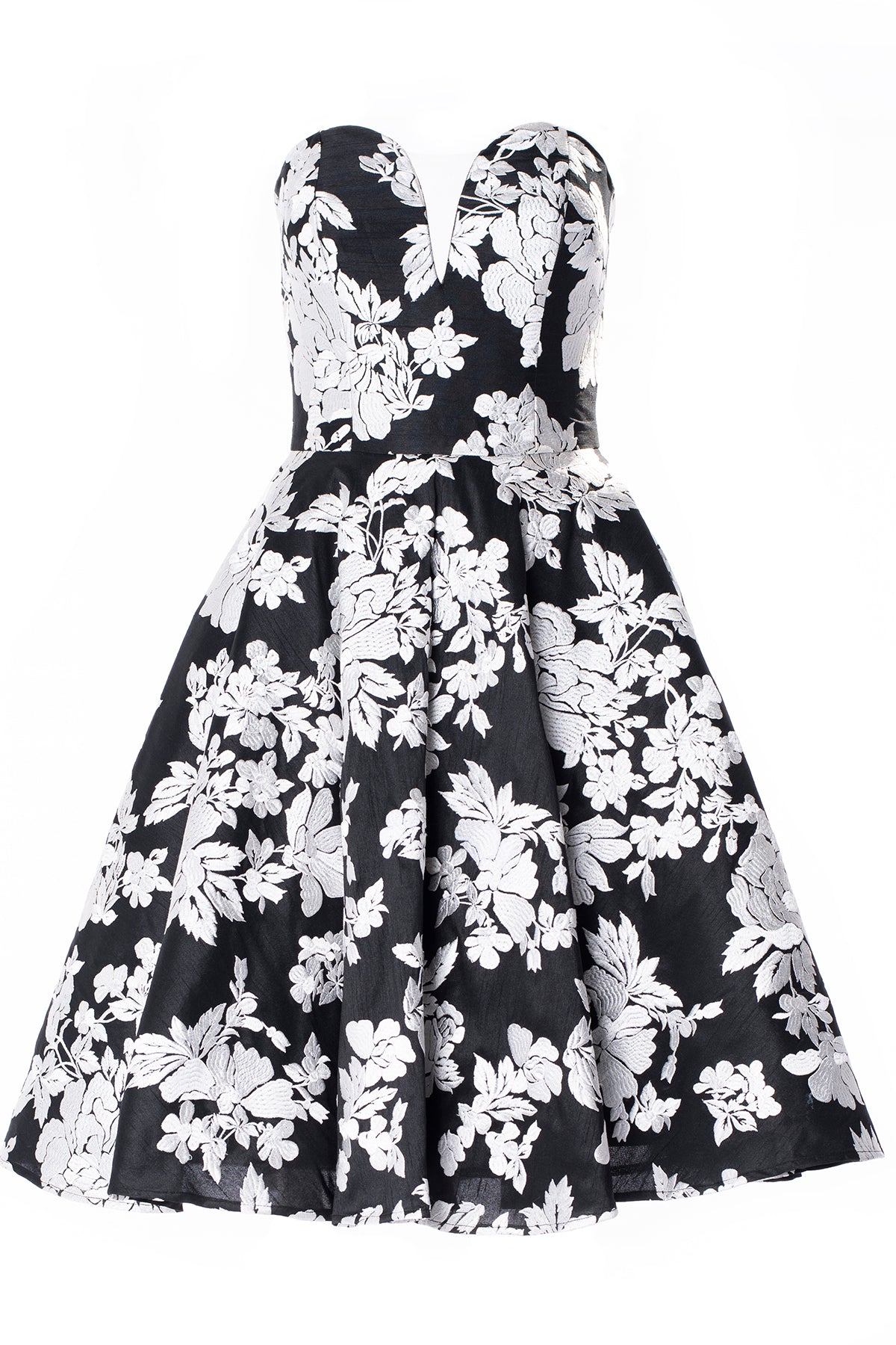 STRAPLESS DRESS WITH FULL CIRCLE