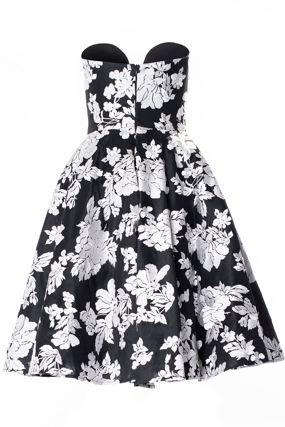 STRAPLESS DRESS WITH FULL CIRCLE