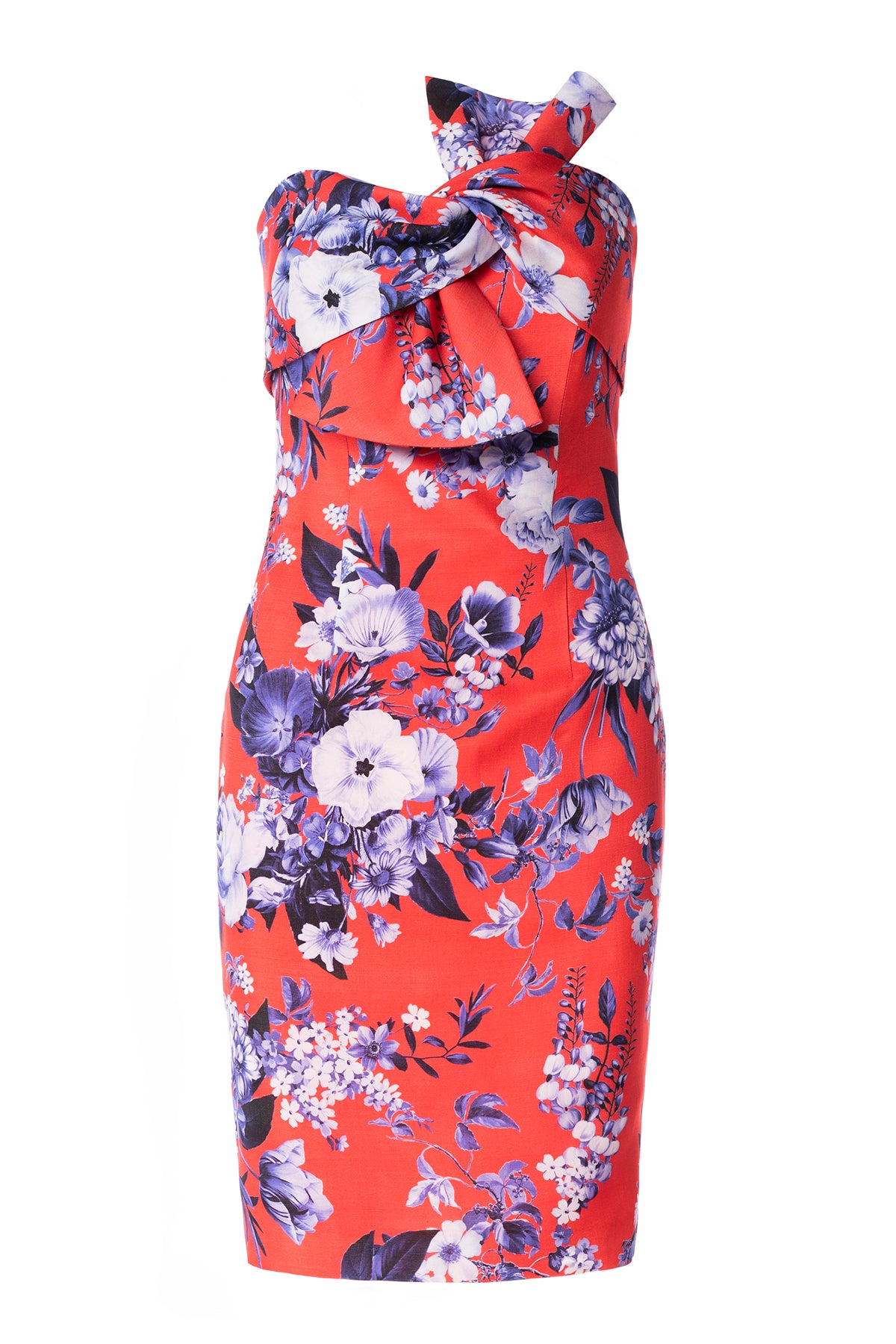 SILK GAZAR BOW DRESS