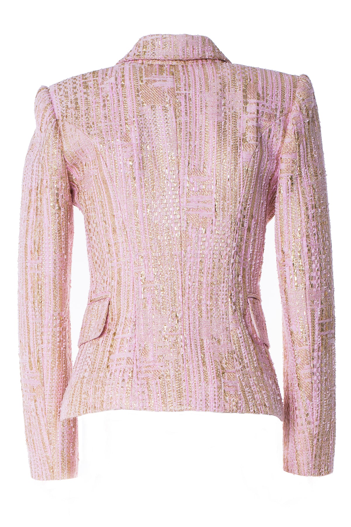 PINK AND GOLD TWEED JACKET