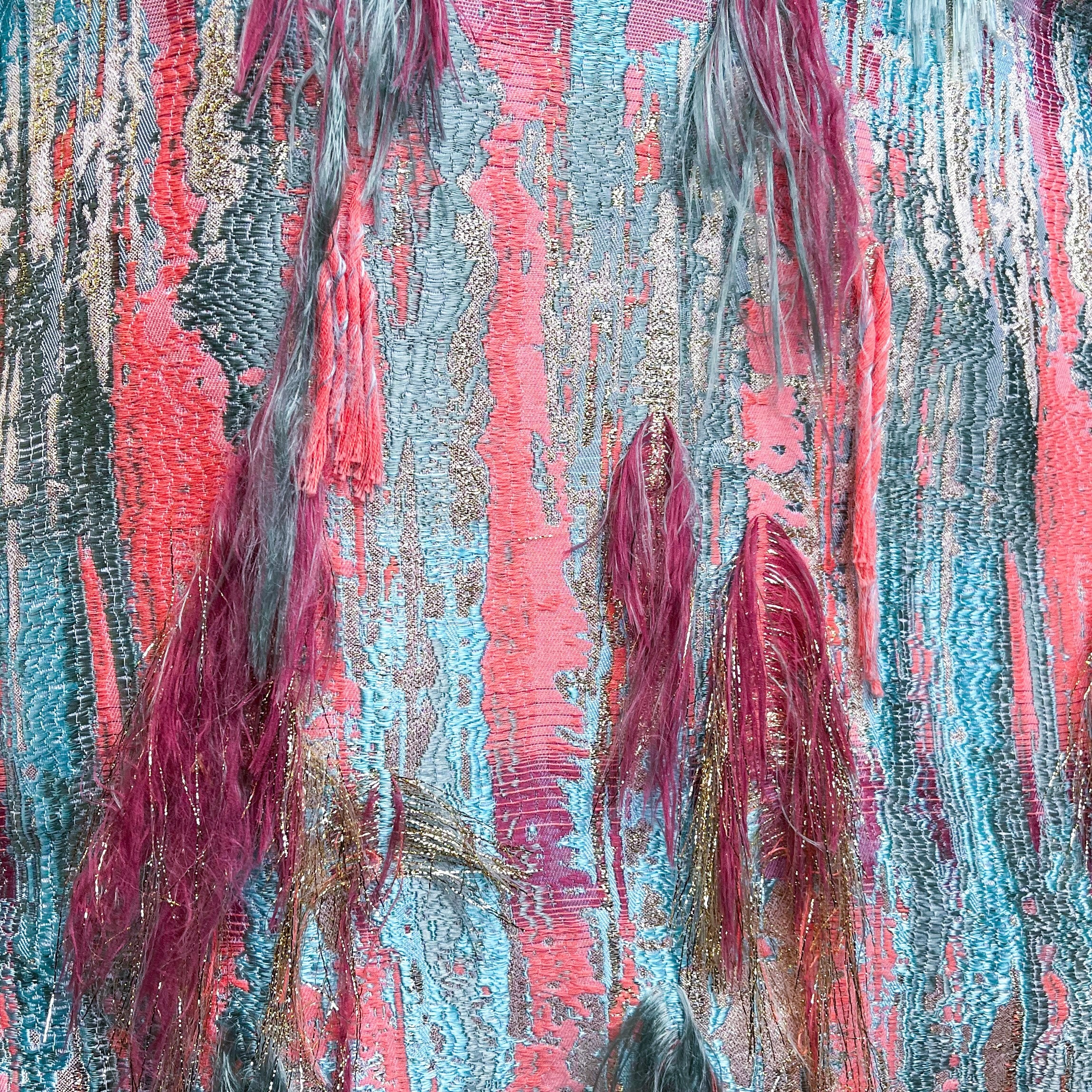 STRAPLESS TASSEL DRESS