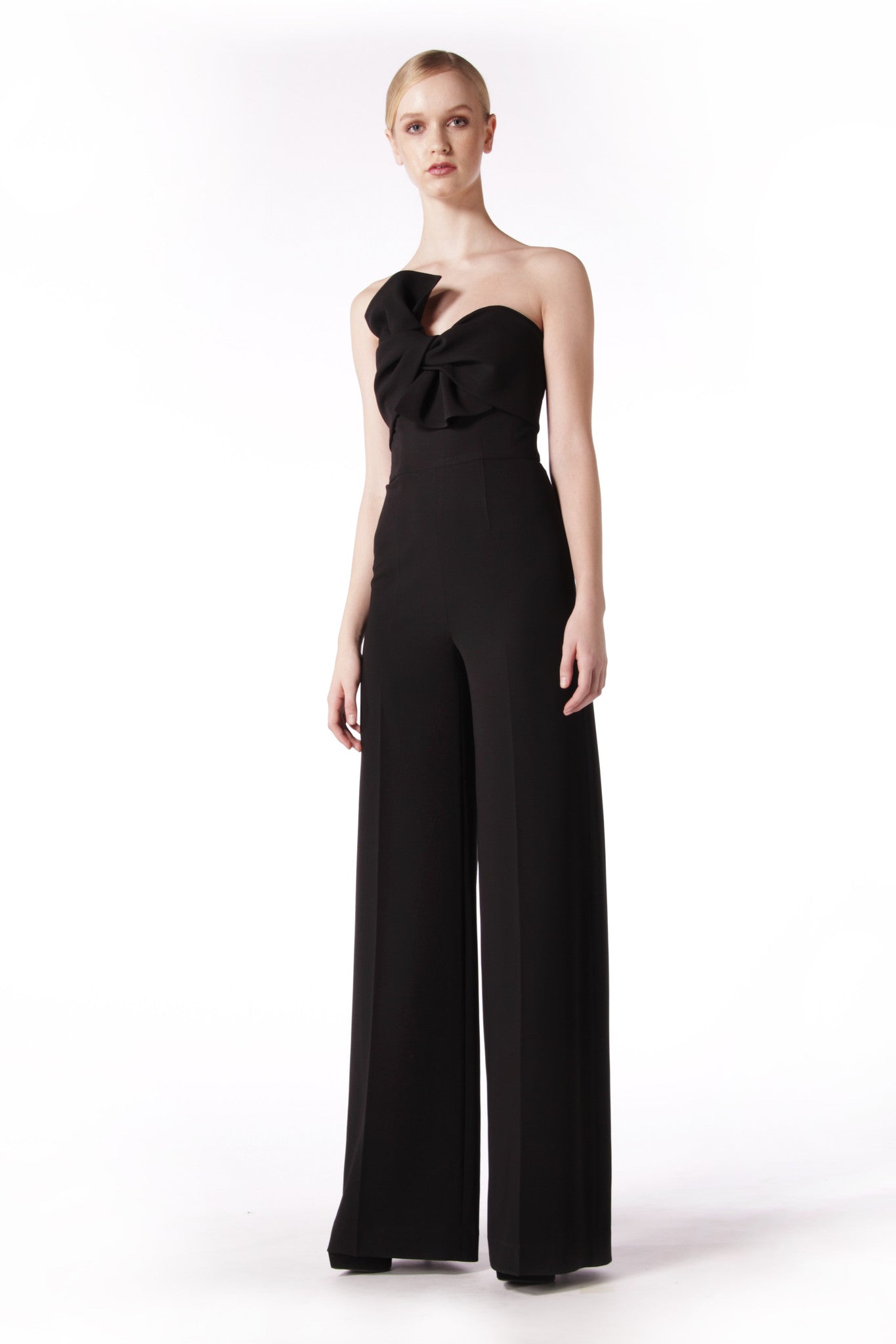 STRAPLESS BOW JUMPSUIT