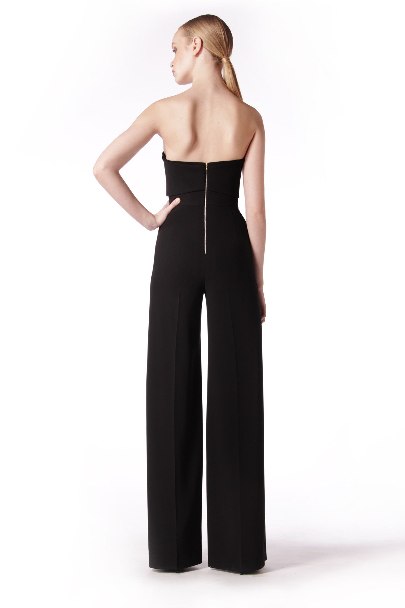 STRAPLESS BOW JUMPSUIT