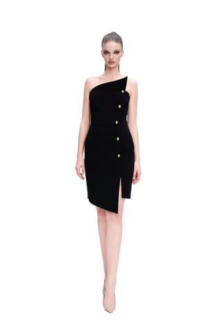 ASYMMETRICAL SHORT DRESS