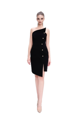 ASYMMETRICAL SHORT DRESS