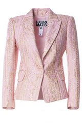 PINK AND GOLD TWEED JACKET